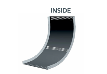 90 Degree Horizontal Bend Light And Medium Duty Straight Flange Perforated Cabel Trays detail 1